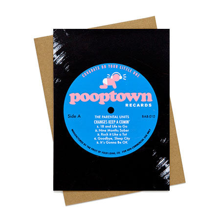 Pooptown Recards Baby Card