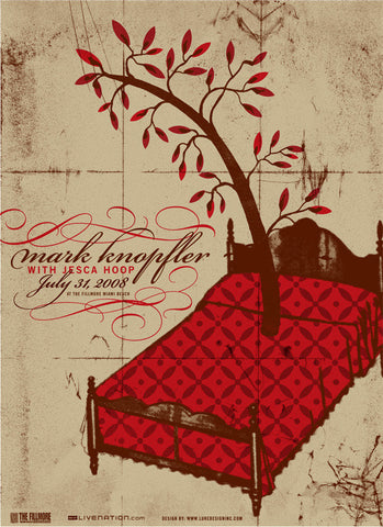 Mark Knopfler Music Gig Poster