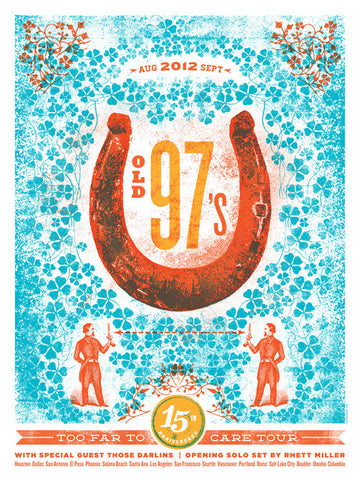 Old 97's Horseshoe Music Gig Poster