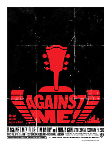 Against Me! Music Gig Poster