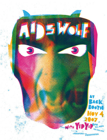 Aids Wolf Music Gig Poster