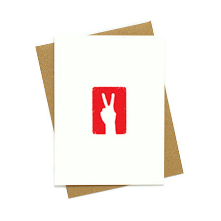 Peace Sign Holiday Card