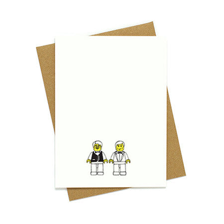 Toy Groom and Groom Wedding Card