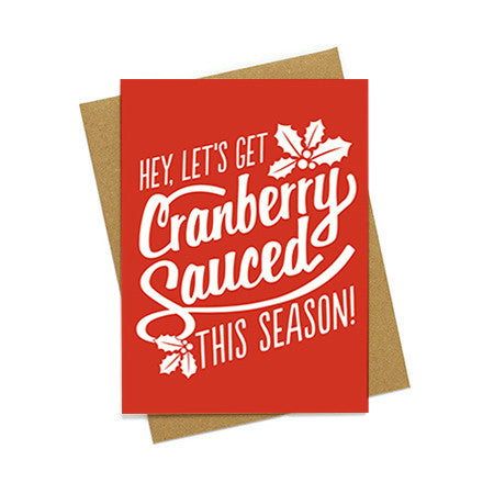 Cranberry Sauced Holiday Card