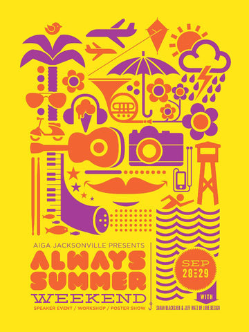 AIGA Always Summer Weekend Poster