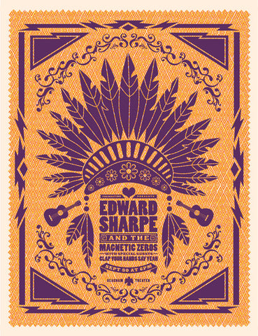 Edward Sharpe Music Gig Poster