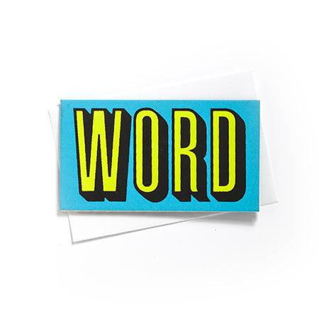 Mini Word Tag Card