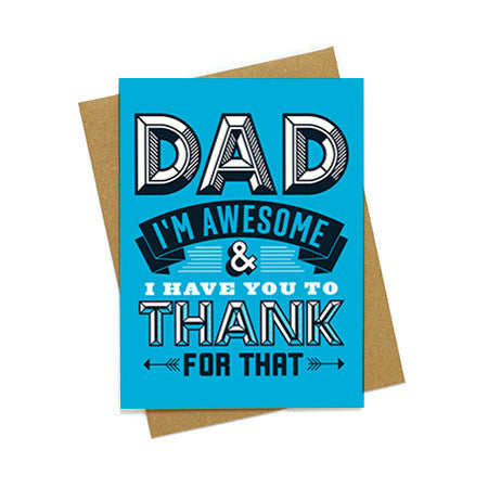 Thanks Dad Father's Day Card