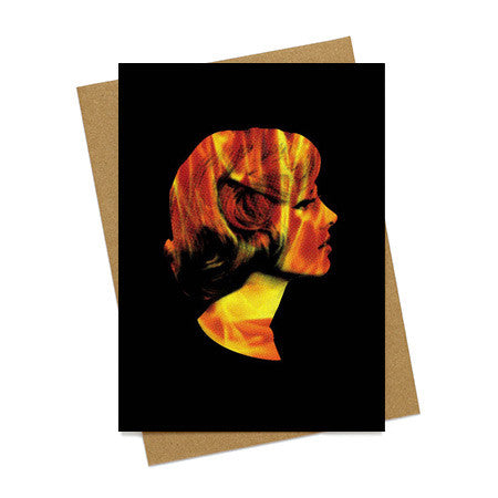 Girl on Fire Greeting Card