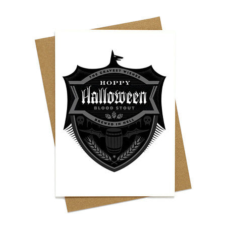 Hoppy Halloween Beer Card