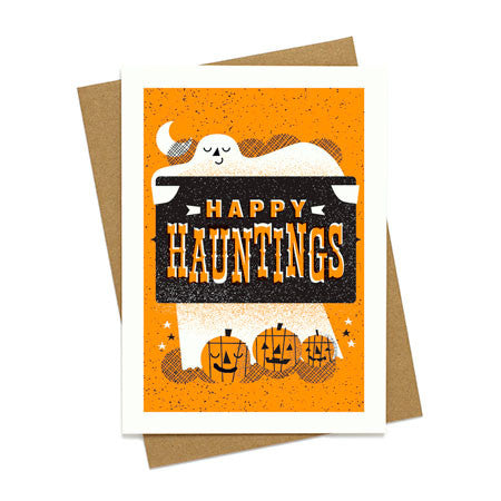 Happy Hauntings Ghost Card