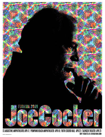 Joe Cocker Music Gig Poster