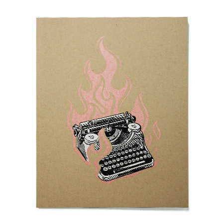 Flame Typewriter