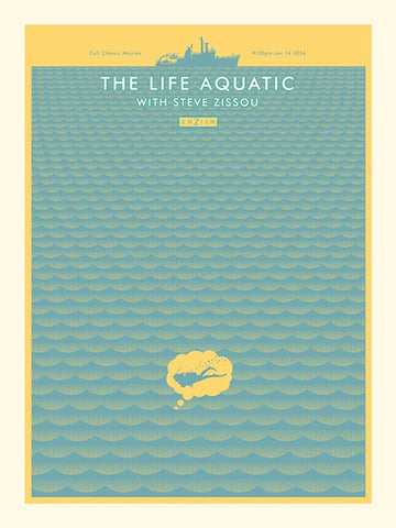 The Life Aquatic - Yellow and Blue Waves