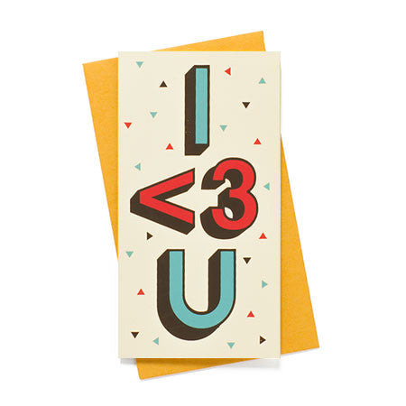 I <3 You Love Card
