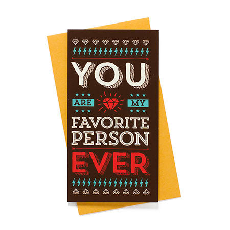 My Favorite Person Card