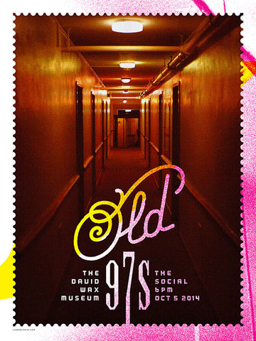 Old 97's Hallway Music Gig Poster