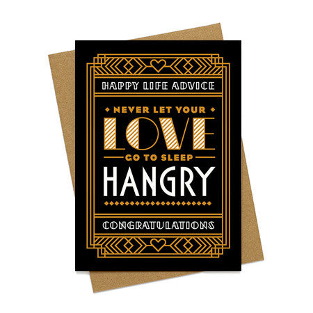 Hangry Love Wedding Card