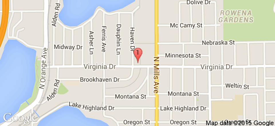 Google Map of Lure Paper Goods, 1009 Virginia Drive, Orlando, FL 32803